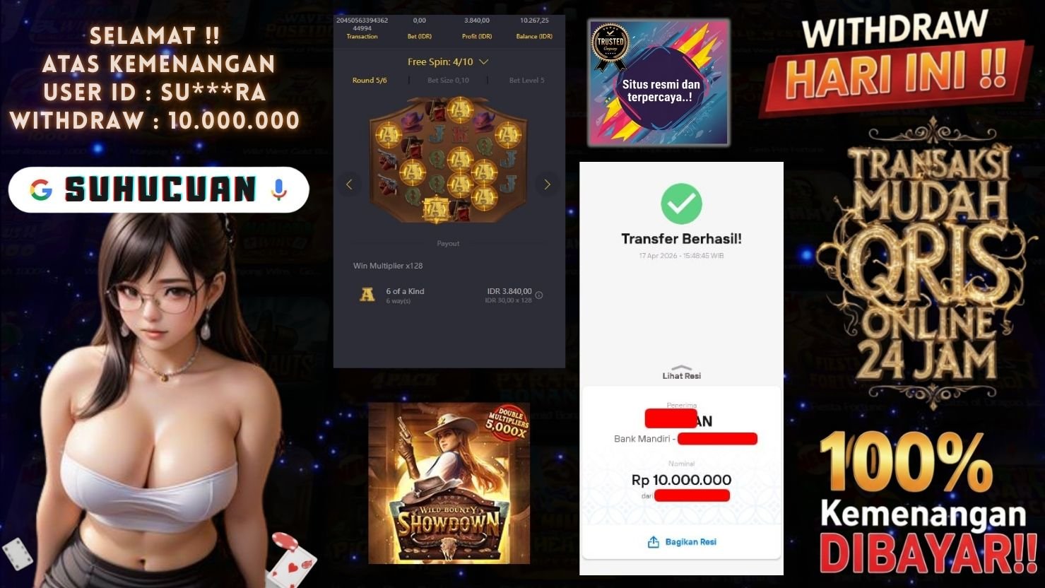 SUHUCUAN JACKPOT SLOT WILD BOUNTY SHOWDOWN